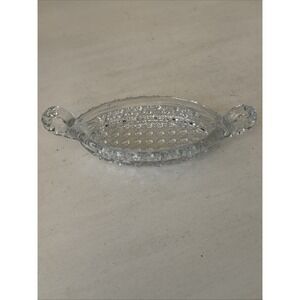 Vintage Imperial Signed NuCut 2 Handle Nappy Button Relish Bowl Dish About 9"